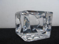 Cubo magiscopio, cristal de plomo, 7 x 7 x 7 cm